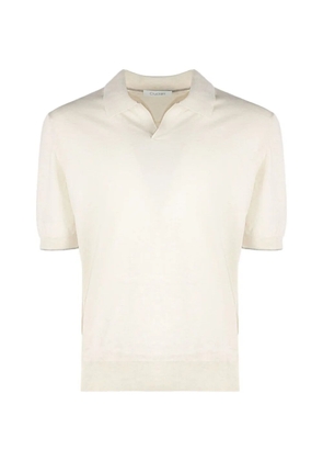 Cruciani collared T-shirt - Neutrals