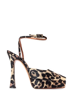 Castagna Vicky animal-print platform sandals - Neutrals