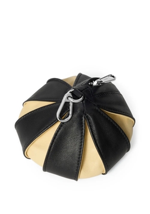 LEMAIRE balloon zipped leather key charm - Black