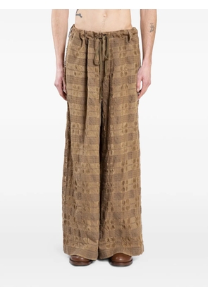 Uma Wang Pilly textured trousers - Yellow