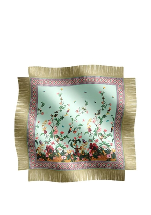 La DoubleJ reversible fringe scarf - Blue