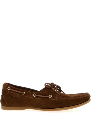 TOM FORD Robin suede boat shoes - Brown