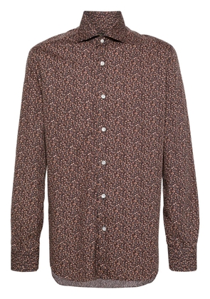 Barba floral-print shirt - Blue