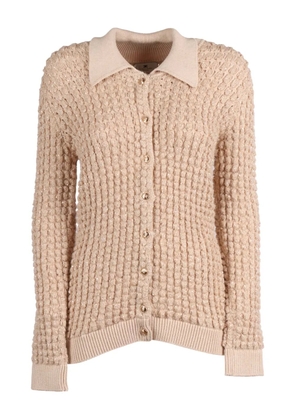 Elisabetta Franchi textured cardigan - Neutrals