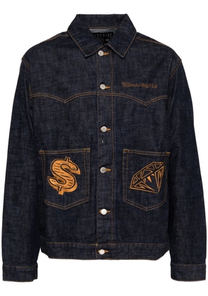 Billionaire Boys Club embroidered denim jacket - Blue
