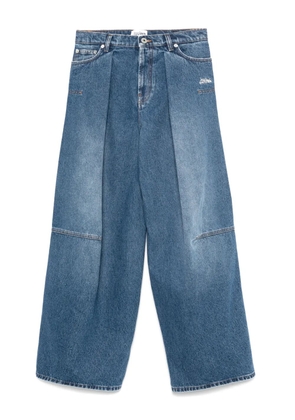 Jean Paul Gaultier logo-embroidered jeans - Blue