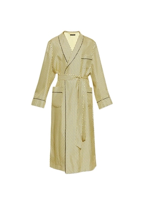 TOM FORD polka-dot piped nightwear - Yellow