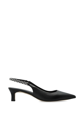 Michael Michael Kors chain-detail pointed leather pumps - Black