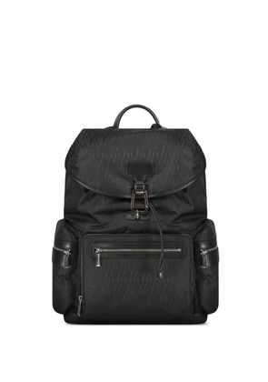 Moorer monogram-pattern backpack - Black