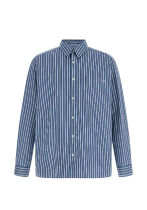 A.P.C. Malo striped-pattern chest-pocket shirt - Blue
