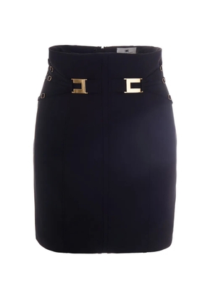 Elisabetta Franchi buckle-detail skirt - Black