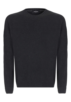 Gran Sasso ribbed crew neck sweater - Grey