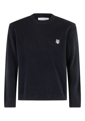 Maison Kitsuné Fox-head sweater - Black