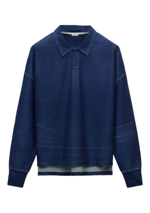 LOEWE long-sleeve polo shirt - Blue