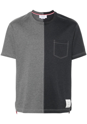 Thom Browne two-tone cotton T-shirt - Grey