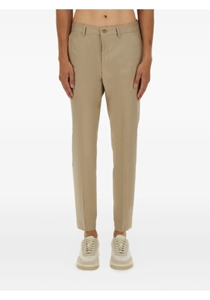 BOSS press-crease trousers - Neutrals