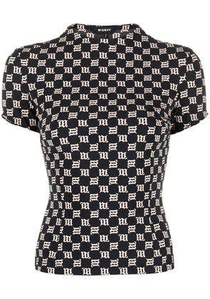 MISBHV monogram-print slim T-shirt - Black