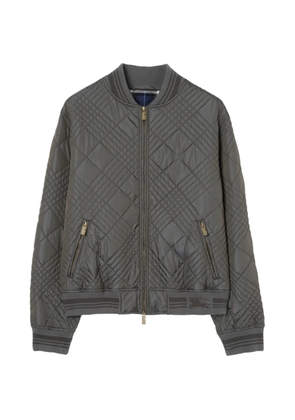 Burberry Rakewood Micro check stitch bomber jacket - Grey
