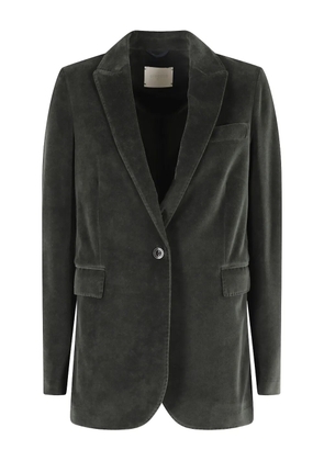 Circolo 1901 velvet single-breasted blazer - Green