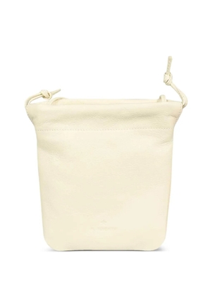 Il Bisonte drawstring leather bucket bag - Neutrals