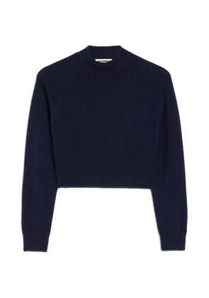 Jil Sander cropped sweater - Blue