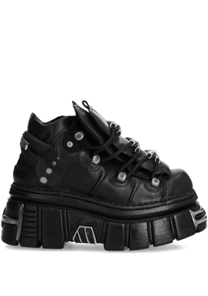 NEW ROCK lace-up platform sneakers - Black