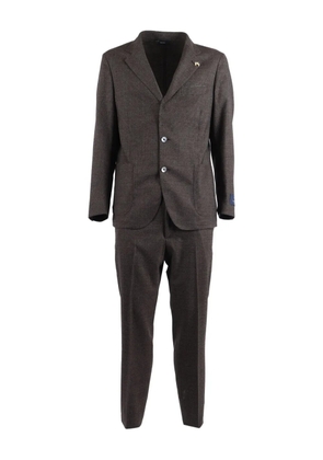 Tombolini single-breasted suit - Brown