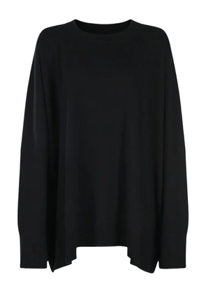 Malo crew-neck long-sleeved top - Black