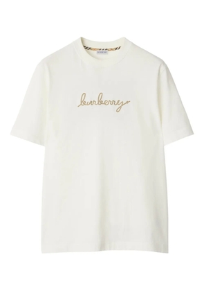Burberry logo-embellished T-shirt - Neutrals