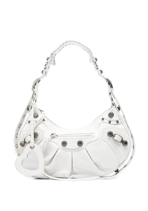Balenciaga Le Cagole S leather shoulder bag - White