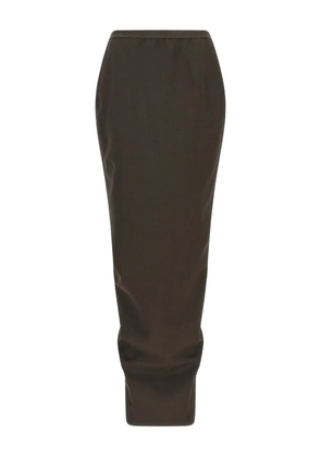 Rick Owens crossover elastic-waistband skirt - Grey