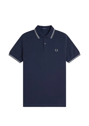 Fred Perry striped-detail polo shirt - Blue