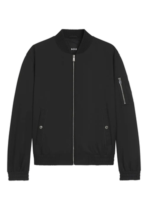 BOSS zip-up bomber jacket - Black