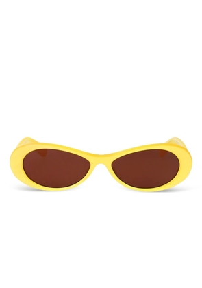 Jacquemus oval-frame sunglasses - Yellow