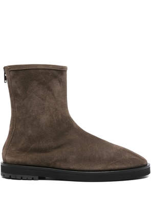 Dear Frances Joss suede zip boots - Brown