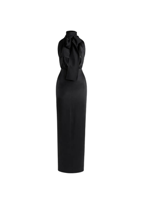 Petar Petrov bow-detail sleeveless midi dress - Black