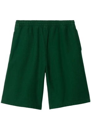 Burberry Equestrian Knight-logo cotton shorts - Green