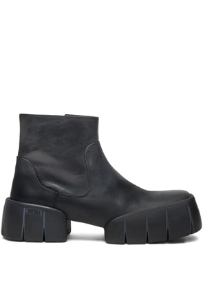 Diesel D-Tex-Oiled leather boots - Black