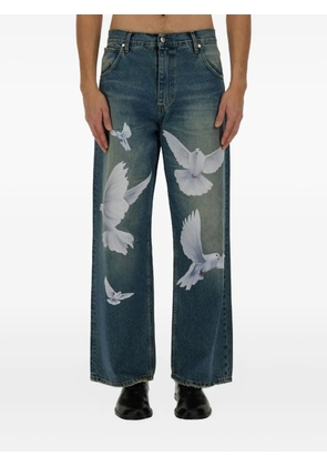 3PARADIS Freedom Doves straight-leg jeans - Blue