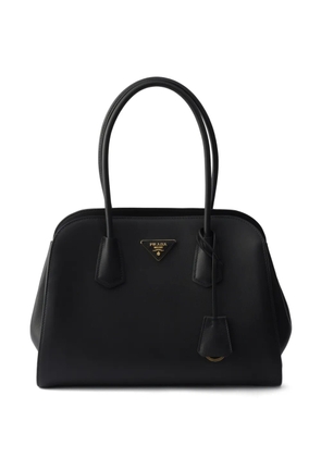 Prada medium leather tote bag - Black