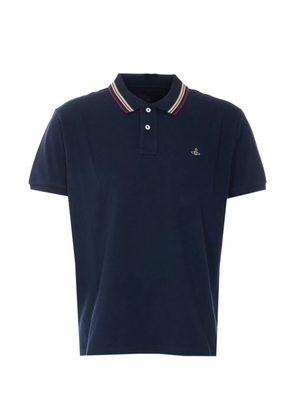 Vivienne Westwood Orb-embroidered polo shirt - Blue