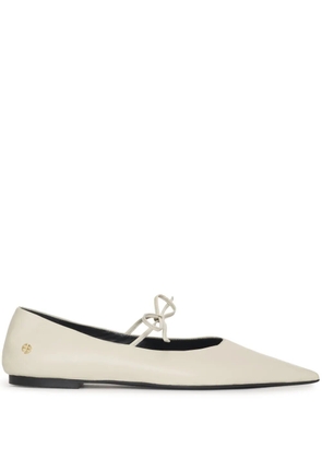 ANINE BING Nikki leather ballerina shoes - Neutrals