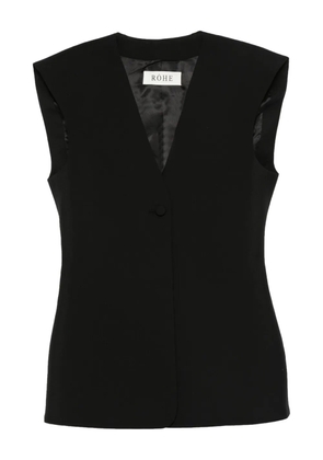 Róhe single-button waistcoat - Black