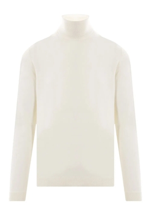 Roberto Collina turtleneck ribbed-cuffs sweater - White