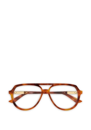 Chloé Eyewear pilot-frame glasses - Brown