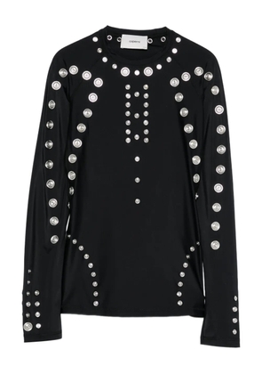 Coperni metal-embellished long-sleeve t-shirt - Black