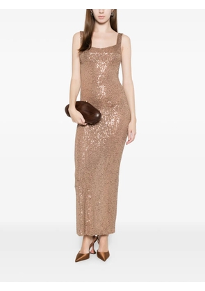 Atu Body Couture sequin-embellished maxi dress - Brown