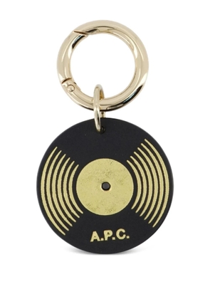 A.P.C. vinyl-embellishment keyring - Black