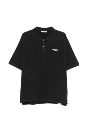 Acne Studios logo polo shirt - Black