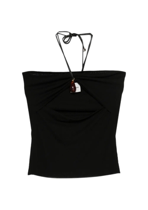 Nanushka cutout strap bandeau top - Black